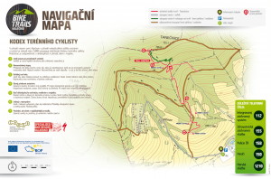 Singletrail Zděchov mapa